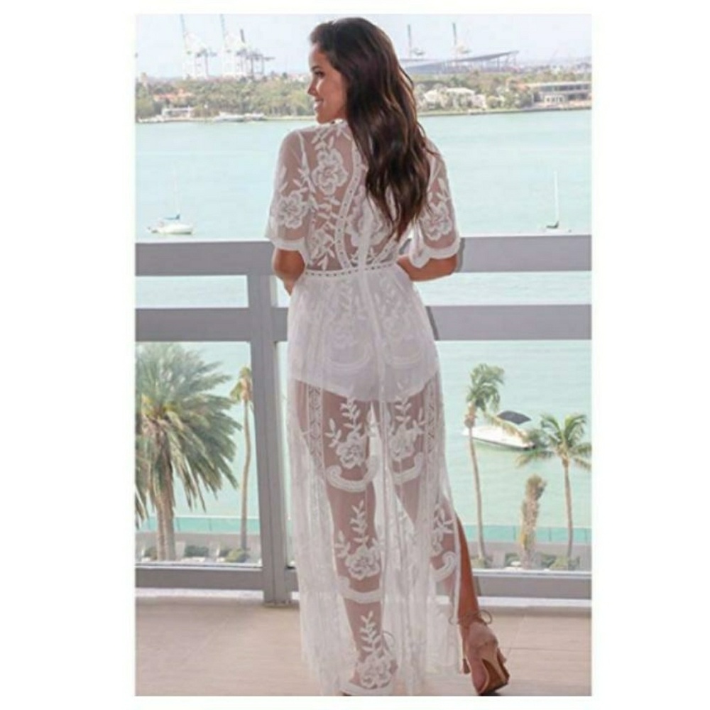 🌞LAST ONE "LACE MAXI ROMPER DRESS" - Picture 2 of 6